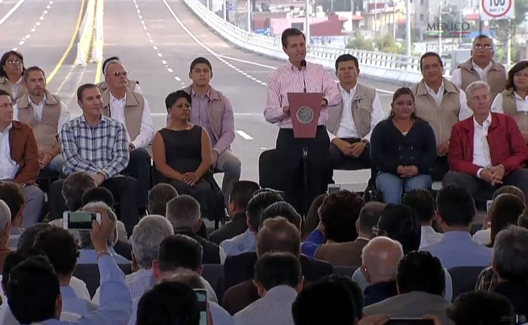 Acompañado por el gobernador Rafael Moreno Valle, enfatizó que el gobierno de la República ha trabajado con gobiernos estatales y municipales sin importar su origen partidario. /Especial