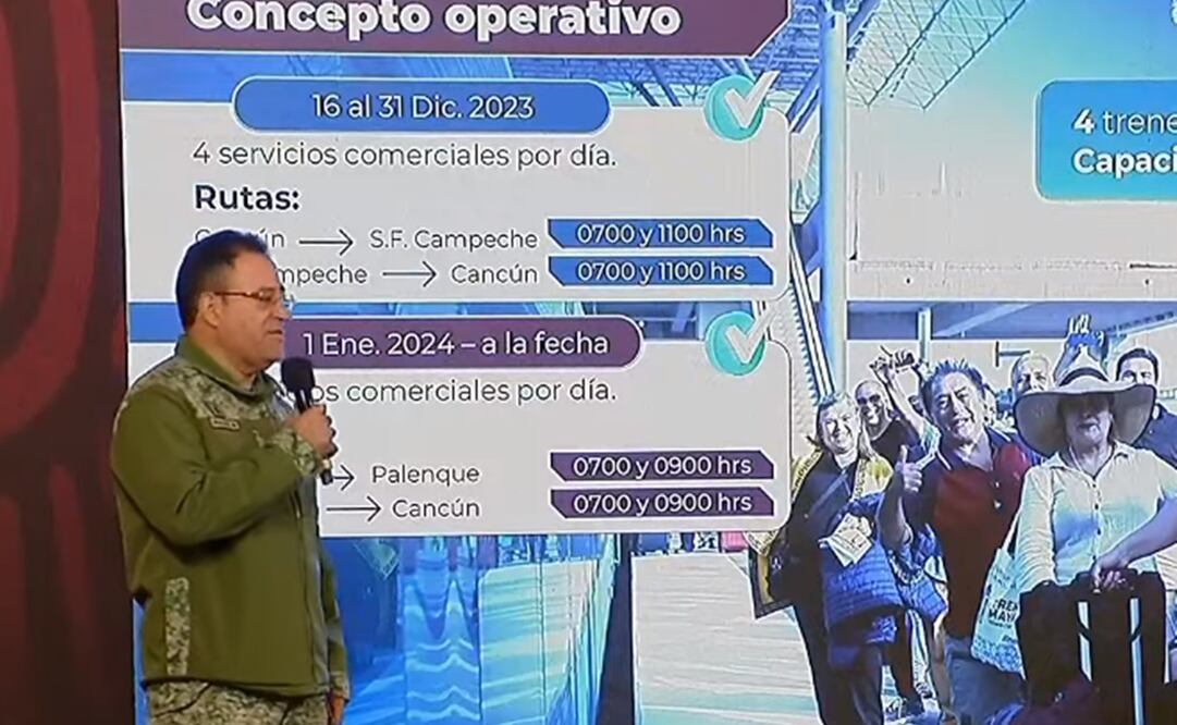 El general Óscar David Lozano Águila se comprometió a concluir los tramos 5,6 y 7 febrero. Foto: Captura
