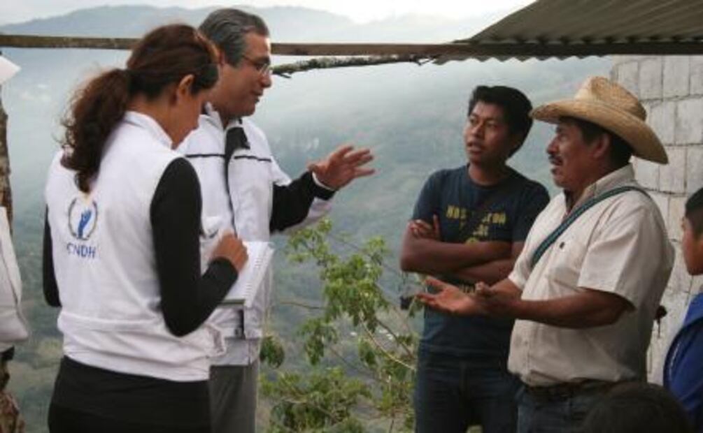 Constata CNDH condiciones de desplazados de Chiapas