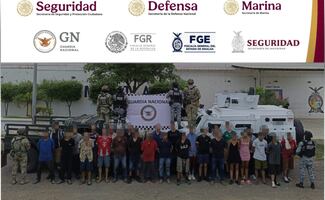 Caen 28 presuntos criminales en Mazatlán, Sinaloa; les aseguran arsenal y equipo táctico