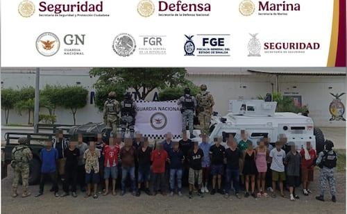 Caen 28 presuntos criminales en Mazatlán, Sinaloa; les aseguran arsenal y equipo táctico