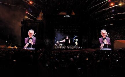 Andrea Bocelli llena el Zócalo y firma noche histórica con Banco Plata