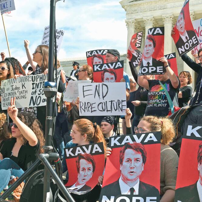 La nominación de Brett Kavanaugh para el Tribunal Supremo ha desatado protestas, tras las acusaciones de abuso en su contra. (ERIC BARADAT. AFP)