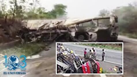 Al menos 65 muertos deja choque frontal de dos autobuses en Ghana