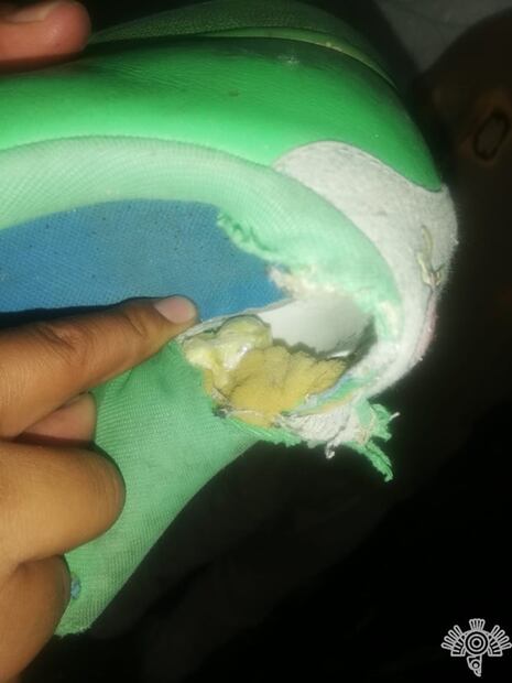 Encuentran droga en tenis de un interno de penal en Puebla