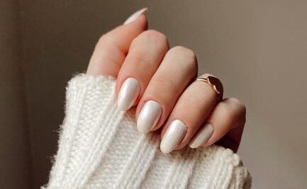 5 ideas de uñas blancas para lucir en otoño