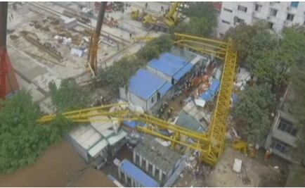 Un saldo de 12 muertos por desplome de grúa en China