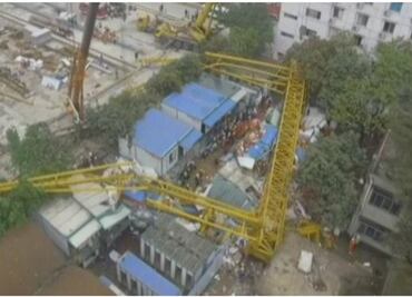 Un saldo de 12 muertos por desplome de grúa en China