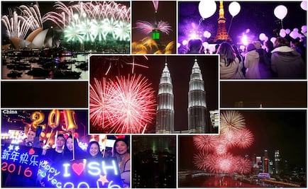 Recibe el mundo el Año Nuevo 2016
