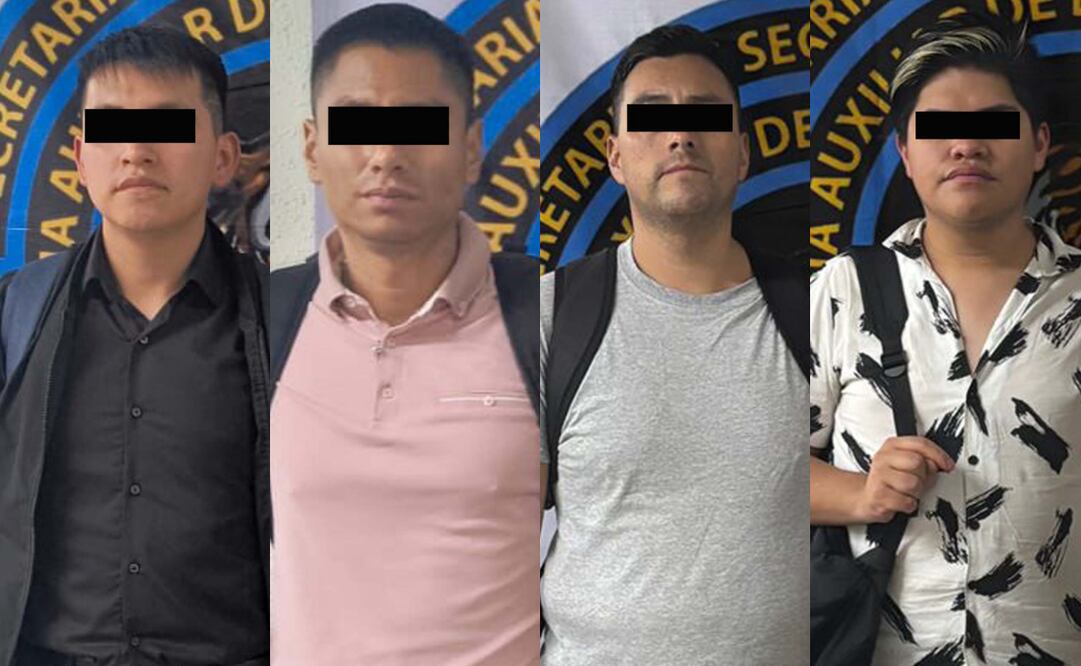 Detienen a 4 hombres por realizar actos sexuales en vagón de la L7 del Metro (22/05/2025). Foto: Especial