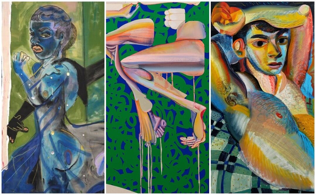 En la imagen, obras de Jonathan Lyndon Chase, Christine Quarles y Louis Frantino. Imágenes: jonathanlyndonchase.com/ christinaquarles.com y Galería Sikkema Jenkiins & Co.