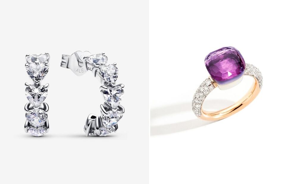 Los anillos con color alegran el look con delicadeza. Foto: Especial