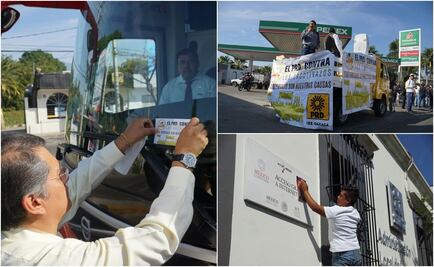 Militantes del PRD se movilizan en Oaxaca por alza a la gasolina