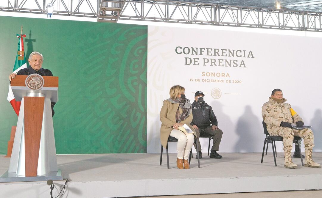 El presidente López Obrador afirma que habrá claridad en la distribución de la vacuna. Foto: PRESIDENCIA