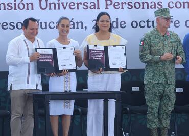 Pensión para el Bienestar de Personas con Discapacidad será universal; Gobierno de México y Yucatán firman convenio