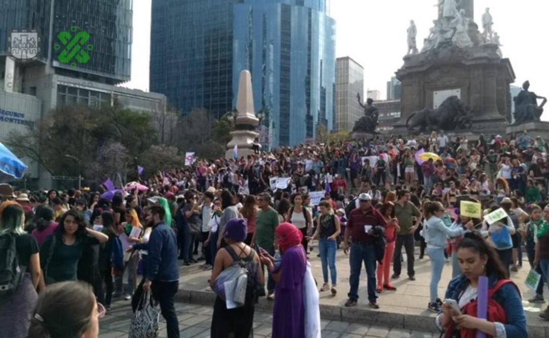 Alistan marcha del Ángel al Zócalo por día Internacional de la Mujer 