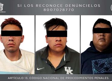 Detienen en Neza a tres por el homicidio de un hombre en Chalco