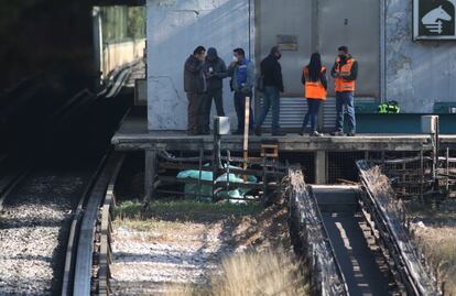 FOTOS: Así los trabajos para restablecer servicio en la Línea 3 tras choque de trenes