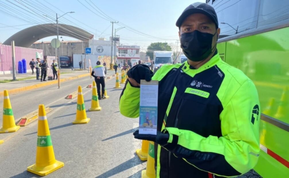 Aplican operativo a motociclistas en Iztapalapa; se levantaron 58 infracciones