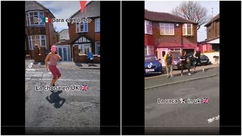 TikTok: Mexicana en Inglaterra pone a sus vecinos a bailar La Chona y se hace viral 