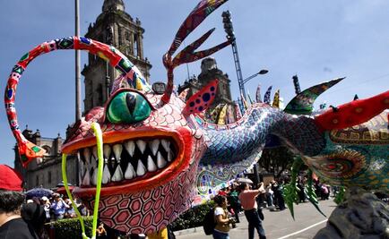 Alebrijes "toman" las calles del Zócalo y Reforma