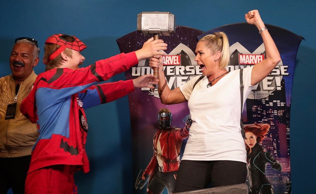 Leticia Calderón y su hijo Luciano