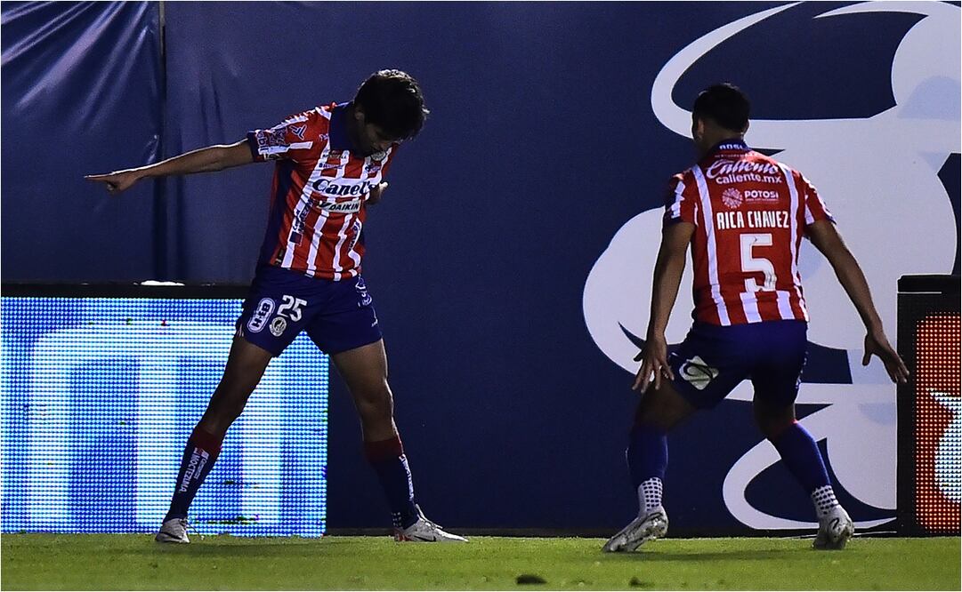 Jürgen Damm festejó al estilo de CR7