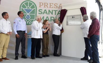 AMLO inaugura la presa Santa María en Sinaloa, pero sin módulos de riego e hidroeléctrica