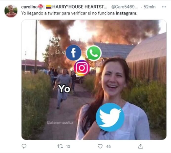 Instagram se cae, llegan los memes