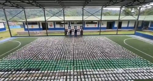 Incautan 1.4 toneladas de marihuana en zona rural de Colombia