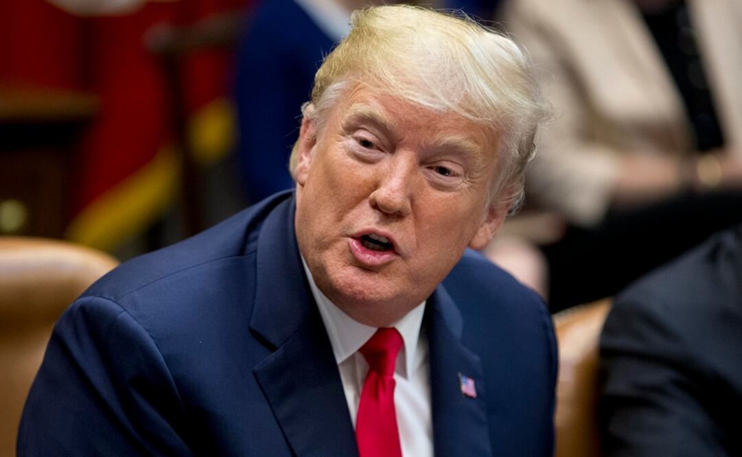 El presidente estadounidense, Donald Trump, en una reunión en la Sala Roosevelt de la Casa Blanca (Foto: EFE)