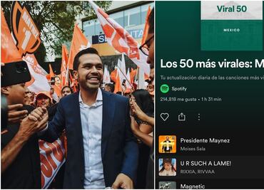 Álvarez Máynez remonta en preferencias, pero musicales; alcanza primer lugar en canciones virales de Spotify