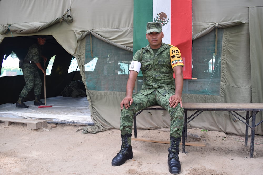 El soldado Martín Moctezuma Luis Hernández (ESPECIAL)