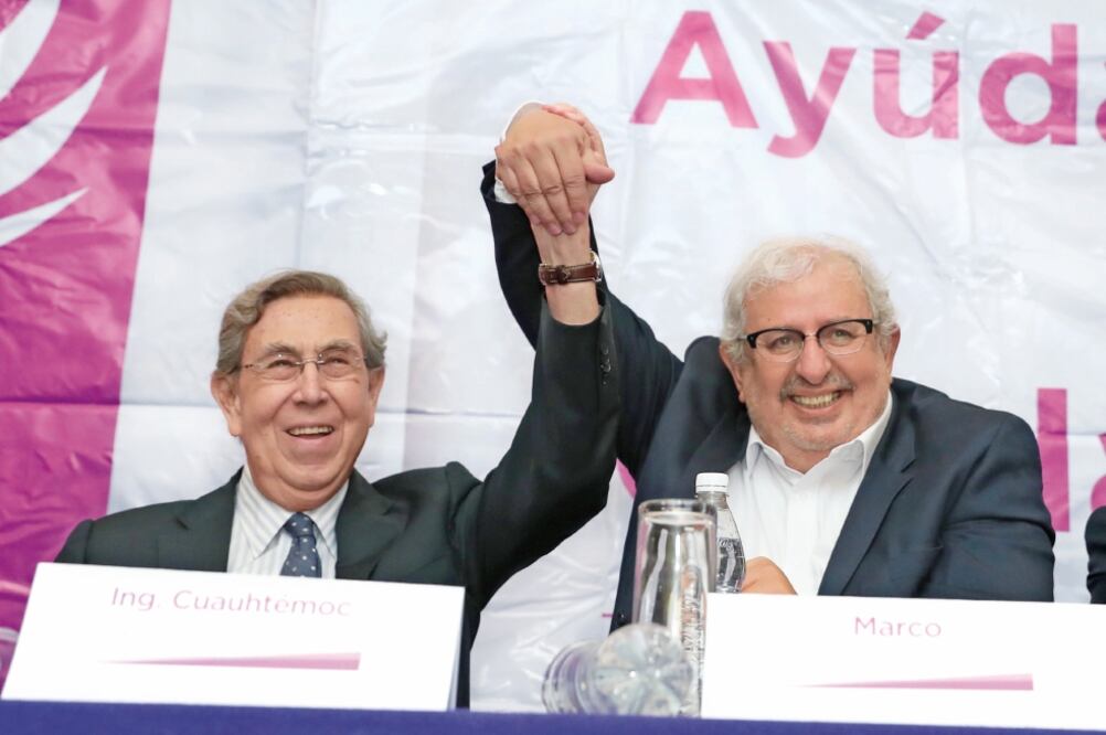 El fundador del PRD rechazó que se vaya adherir al Partido Humanista; sin embargo, dijo que Rascón y él están “en una misma lucha”. Foto: BERENICE FREGOSO. EL UNIVERSAL