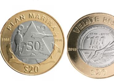 ¿Cuántas monedas conmemorativas de 20 pesos existen? ¿Las conoces?
