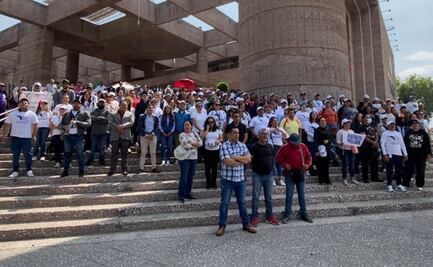 Trabajadores del PJ en San Lázaro regresan a laborar; ¡trabajando y protestando!, gritan en su retorno