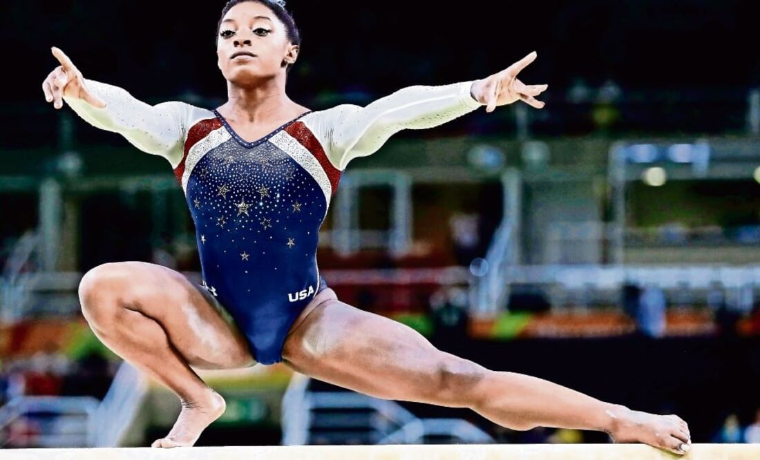 La medallista olímpica Simone Biles fue una de las afectadas. Foto: ARCHIVO. EL UNIVERSAL