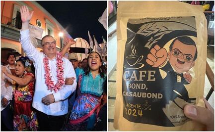 "Bond.. Casaubond": Ebrard presume café de Oaxaca en apoyo a su aspiración presidencial
