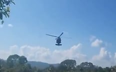 Jefe de los Pakal aterriza en helicóptero Black Hawk en Tapachula, Chiapas; daña techos en la comunidad