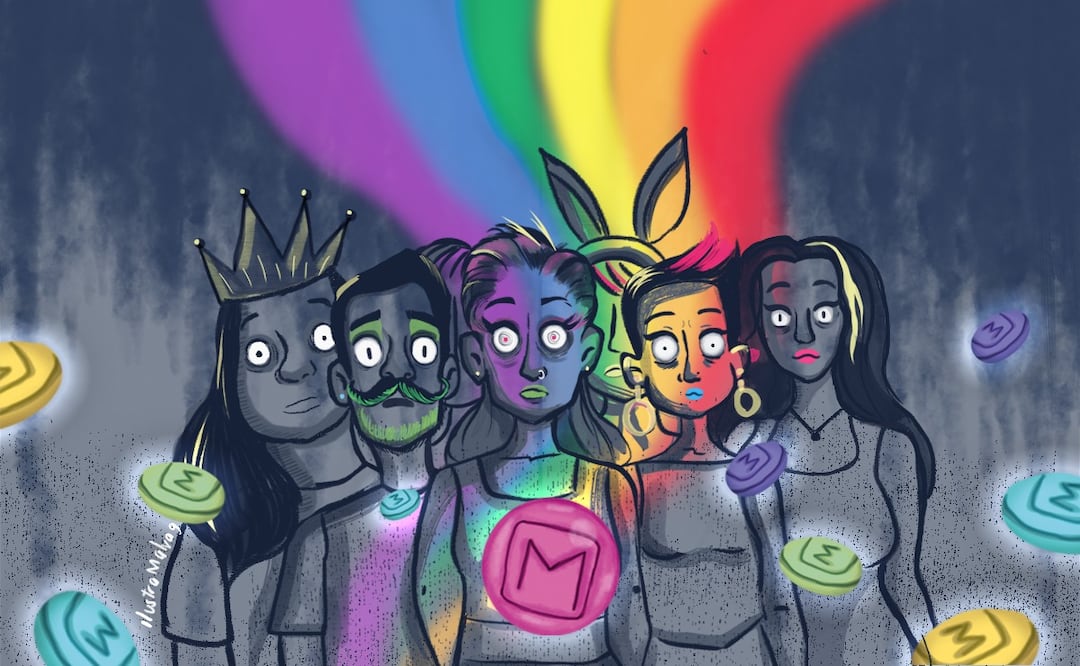 Sustancias y fentanilo entre las poblaciones LGBT+. Ilustración: EL UNIVERSAL