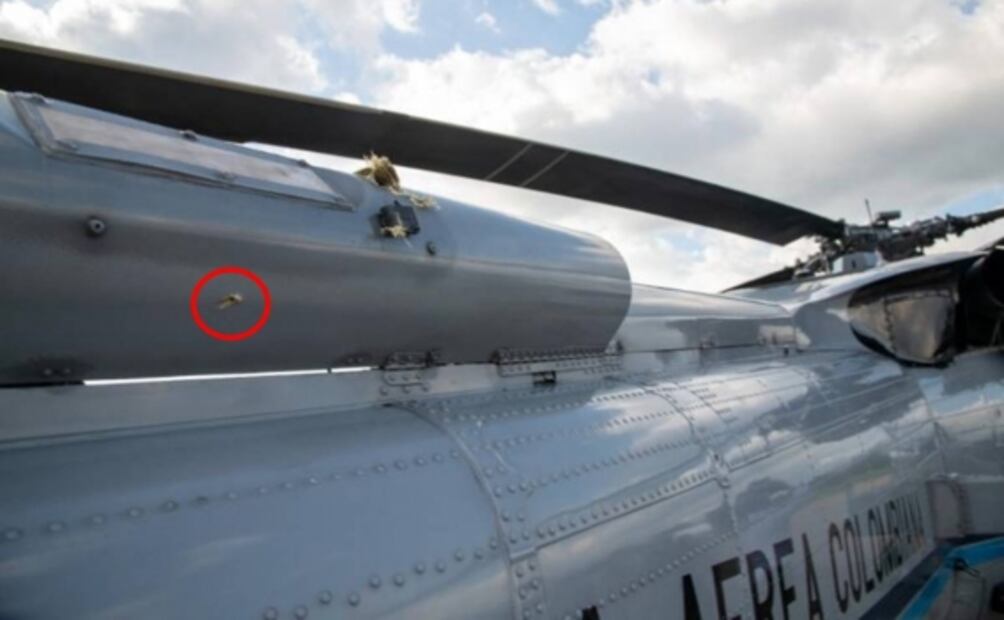 Reportan ataque armado a helicóptero en el que se desplazaba el presidente de Colombia