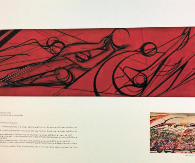 Detalle del Estudio bidimensional para el mural del Polyforum. CORTESÍA