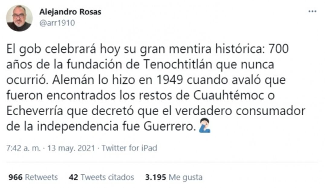 Coordinación de Memoria Histórica y Secretaría de Cultura capitalina difieren sobre la fundación de Tenochtitlan 