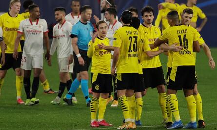 Haaland brilla con el Borussia Dortmund y derrotan al Sevilla