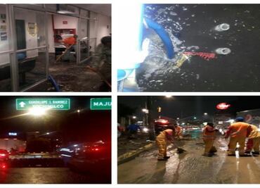 Denuncian vecinos de Xochimilco daños tras granizada