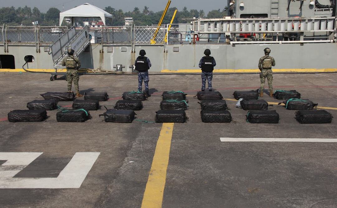 Aseguran cocaína en Michoacán. Foto: Marina