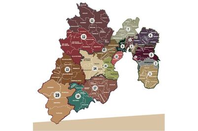 Edomex queda conformado por siete zonas en las que se distribuyen 19 regiones