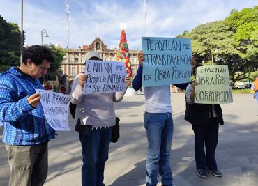 Acusan irregularidades en obra publica de Tepoztlán; piden auditar a la administración saliente