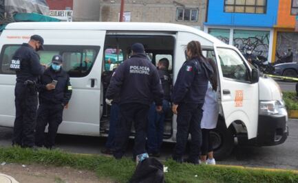 Matan con disparos a pasajero en asalto a combi en Tecámac 