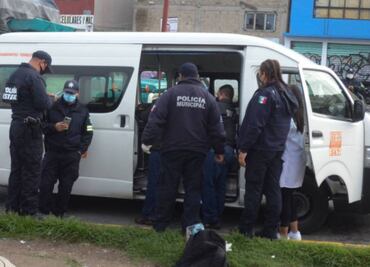 Matan con disparos a pasajero en asalto a combi en Tecámac